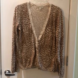 Banana republic leopard print cardigan
